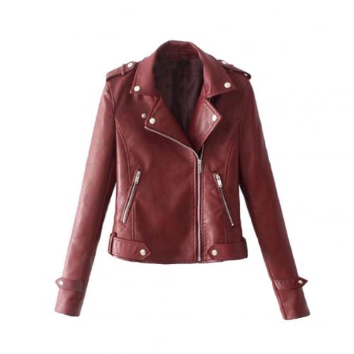 Autumn Women Black Slim Cool Lady PU Leather Jackets Sweet Female Zipper Faux Femme Outwear Coat Plus Size Short Jacket дубленка