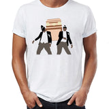 Men's T Shirt Coffin Dance Meme Dancing Pallbearers Abby Artwork Art Printed Tee funny basic Short-sleeved stay home or dance