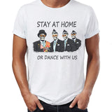 Men's T Shirt Coffin Dance Meme Dancing Pallbearers Abby Artwork Art Printed Tee funny basic Short-sleeved stay home or dance