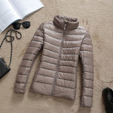 90% Ultra-light Plus Size Thin Down Jacket Women 2019 Autumn Winter Slim Short Hooded Warm White Duck Down Coat Women Outerwear