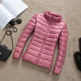 90% Ultra-light Plus Size Thin Down Jacket Women 2019 Autumn Winter Slim Short Hooded Warm White Duck Down Coat Women Outerwear