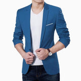 Blouson en coton homme, vêtement de Style coréen de grande taille, Slim, noir et bleu