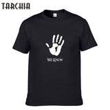 cTARCHIA Men T-Shirts WE KNOW Printing Fashion Casual Slim Fit For Mens Short Sleeve Hip Pop T-shirt Male 100% Cotton Tees Tops
