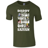 Daddy You Are My Favourite Saiyan T-Shirt - Dragon Ball Super Dads Gift Top New 2019 Summer Print T-Shirt Man Hipster Tees