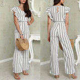 Women Sexy Casual V Neck Loose Playsuit Jumpsuits Bodysuits WOMEN Romper Party Ladies Romper Sleeveless Long Jumpsuit S-XL