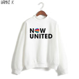 WAMNI Now United - Better Album Turtleneck Sweater Women Better Now United Lyrics Pullover Girl Kawaii Harajuku Tracksui