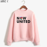 WAMNI Now United - Better Album Turtleneck Sweater Women Better Now United Lyrics Pullover Girl Kawaii Harajuku Tracksui