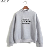 WAMNI Now United - Better Album Turtleneck Sweater Women Better Now United Lyrics Pullover Girl Kawaii Harajuku Tracksui